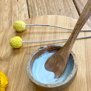 Wooden Spoon $4 & Clay face masks $6.20: Kaolin / Pink / Kaolin & Pink. Or armpit detox: Bentonite.